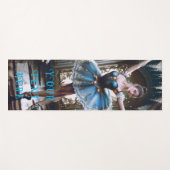 Balletdanser in een blauwe Tutu Custom Dubbelzijdi Yogamat (Voorkant (horizontaal))