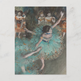 Balletdanser in het groen Edgar Degas Briefkaart