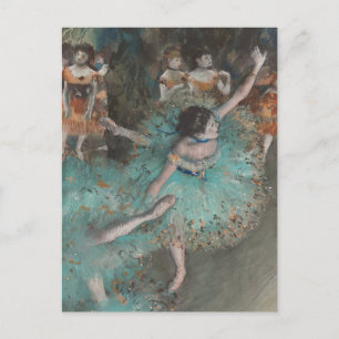 Balletdanser in het groen Edgar Degas Briefkaart