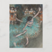 Balletdanser in het groen Edgar Degas Briefkaart (Voorkant)
