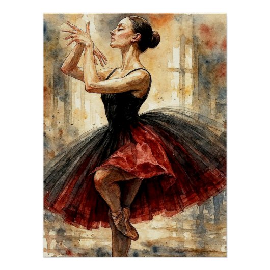 Balletdanser in Tutu,  Perfect Poster (Voorkant)