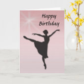 Balletdanser Kaart (Gele Bloem)