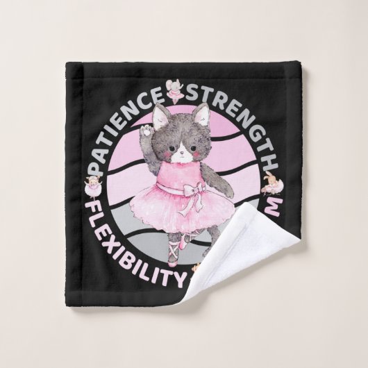 Balletdanser kernwaarden - Ballerina Washandje (Wasdoekje)