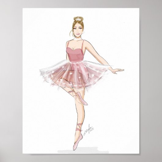 balletdanser, mode schets, poster (Voorkant)