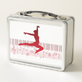 Balletdanser op een toetsenbord (Achterkant)