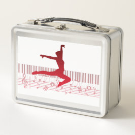 Balletdanser op een toetsenbord