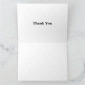 Balletdanser op een toetsenbord bedankkaart (Binnen)