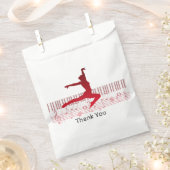 Balletdanser op een toetsenbord bedankzakje (Geknipt)