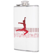 Balletdanser op een toetsenbord heupfles (Links)