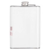 Balletdanser op een toetsenbord heupfles (Achterkant)