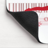 Balletdanser op een toetsenbord muismat (Hoek)