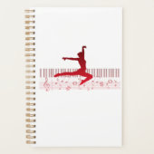 Balletdanser op een toetsenbord planner (Voorkant)