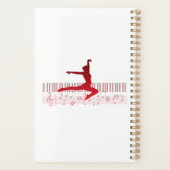 Balletdanser op een toetsenbord planner (Achterkant)