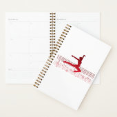 Balletdanser op een toetsenbord planner (Display)
