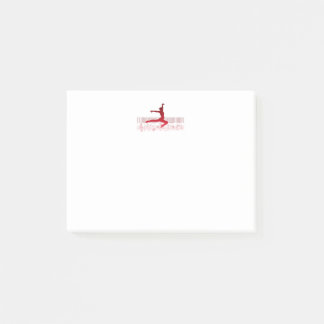 Balletdanser op een toetsenbord post-it® notes