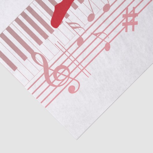 Balletdanser op een toetsenbord tissuepapier (Detail)