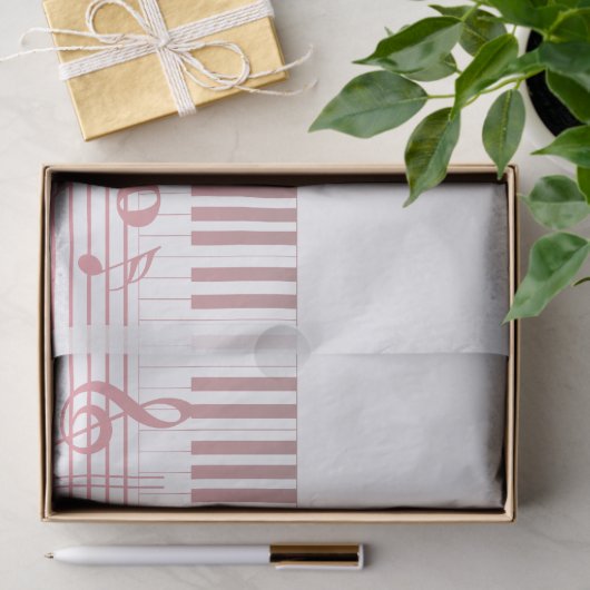 Balletdanser op een toetsenbord tissuepapier (Geschenk)