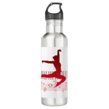 Balletdanser op een toetsenbord