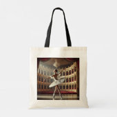 Balletdanser op het podium tote bag (Achterkant)