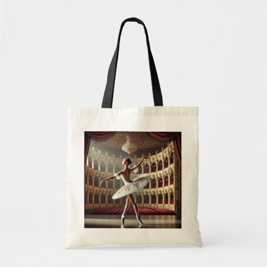 Balletdanser op het podium tote bag (Voorkant)