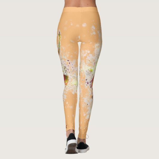 Balletdanser personaliseren ballerina Leggings (Achterkant)