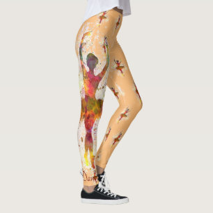 Balletdanser personaliseren ballerina Leggings