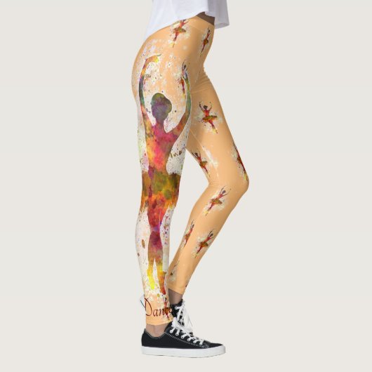 Balletdanser personaliseren ballerina Leggings (Rechts)