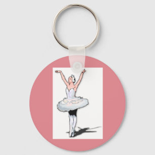 Balletdanser Pink Dance Ballerina Girl Sleutelhanger