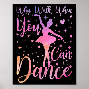 Balletdanser Repertoirevoorstelling Waarom Lopen A Poster