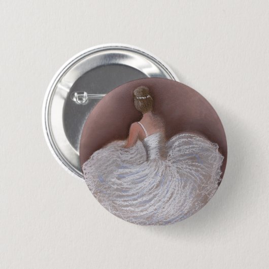 balletdanser ronde button 5,7 cm (Voorkant /achterkant)