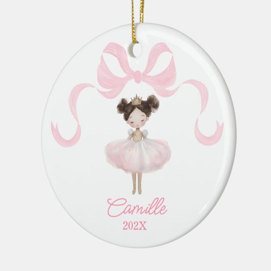 Balletdanser Roze Kerst Ornament Keepsake (Links)
