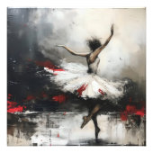 Balletdanser symbolische Abstracte kunst Foto Afdruk (Voorkant)