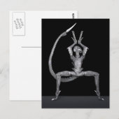 Balletdanser van buitenruimte briefkaart (Voorkant / Achterkant)