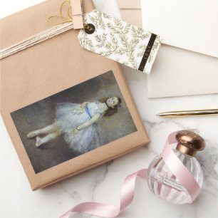 Balletdanser van Pierre Renoir, Vintage Fijne Kuns Rechthoekige Sticker