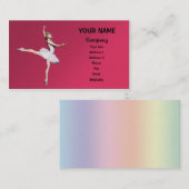 Balletdanser Visitekaartje (Voorkant / Achterkant)