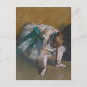 Balletdanser wacht op Edgar Degas Briefkaart
