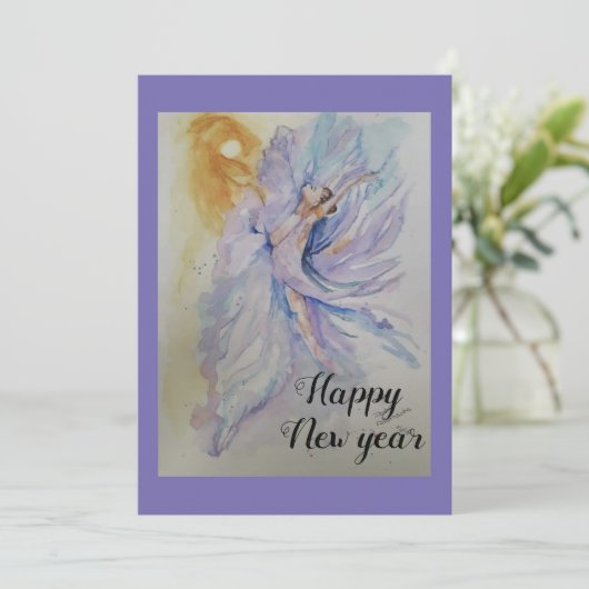 Balletdanseres Feestdagenkaart (Staand voorkant)