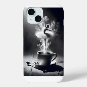 Balletdanseres in koffie iPhone 15 case