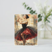 Balletdanseres in Tutu, Briefkaart (Staand voorkant)