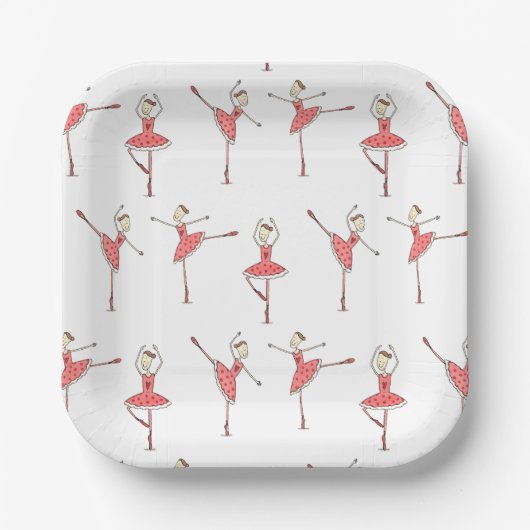 Balletdanseres Papieren Bordje (Voorkant)