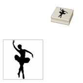 Balletdanseres Rubberstempel (Gestempeld)