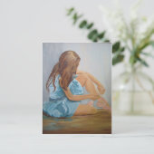 balletdanseres runderpoester briefkaart (Staand voorkant)