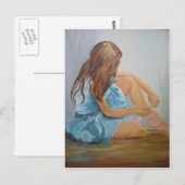 balletdanseres runderpoester briefkaart (Voorkant / Achterkant)