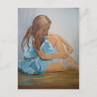 balletdanseres runderpoester briefkaart