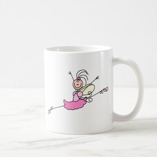 Balletdanseres Stick Figure Mok (Rechts)