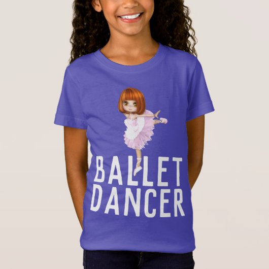 BALLETDANSERES T-SHIRTS VOOR MEISJES (Voorkant)