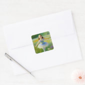 Balletdanseres  vierkante sticker (Envelop)