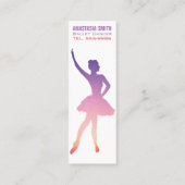 Balletdanseres visitekaartje in modern formaat (Achterkant)