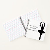 Balletdanseressen vierkant notitieboek (Binnen)