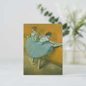 Balletdansers aan de bar Edgar Degas Briefkaart (Staand voorkant)